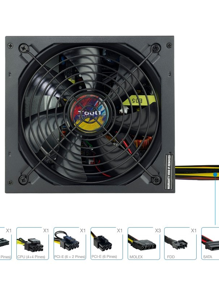 Tooq Fuente Alimentación TQAPOLO-650SP 650W 1