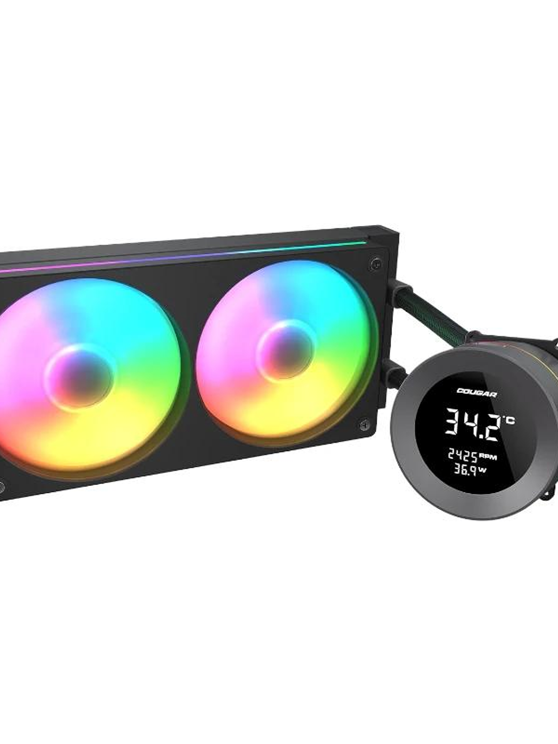 Cougar Ref. Liquid.Poseidon Vistek ARGB 240 Black 2