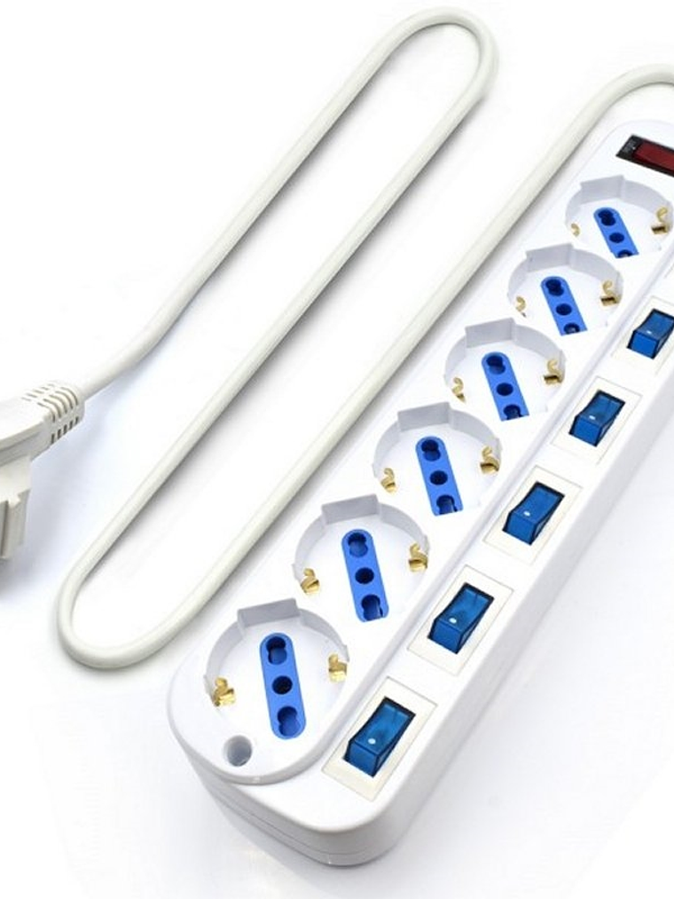 EWENT EW3932-3m Regleta 6 Tomas / 6 interruptor 3m 1