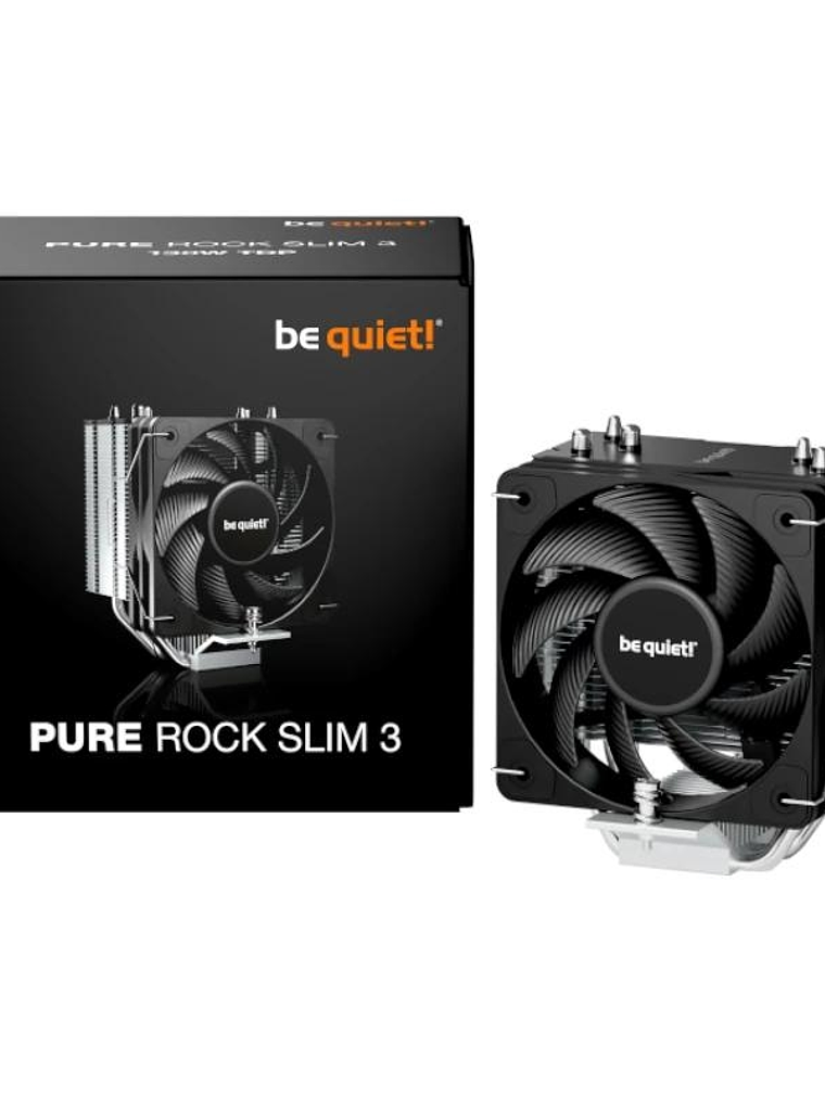 be quiet! Ventilador Pure Rock Slim 3 10 cm Plata 1