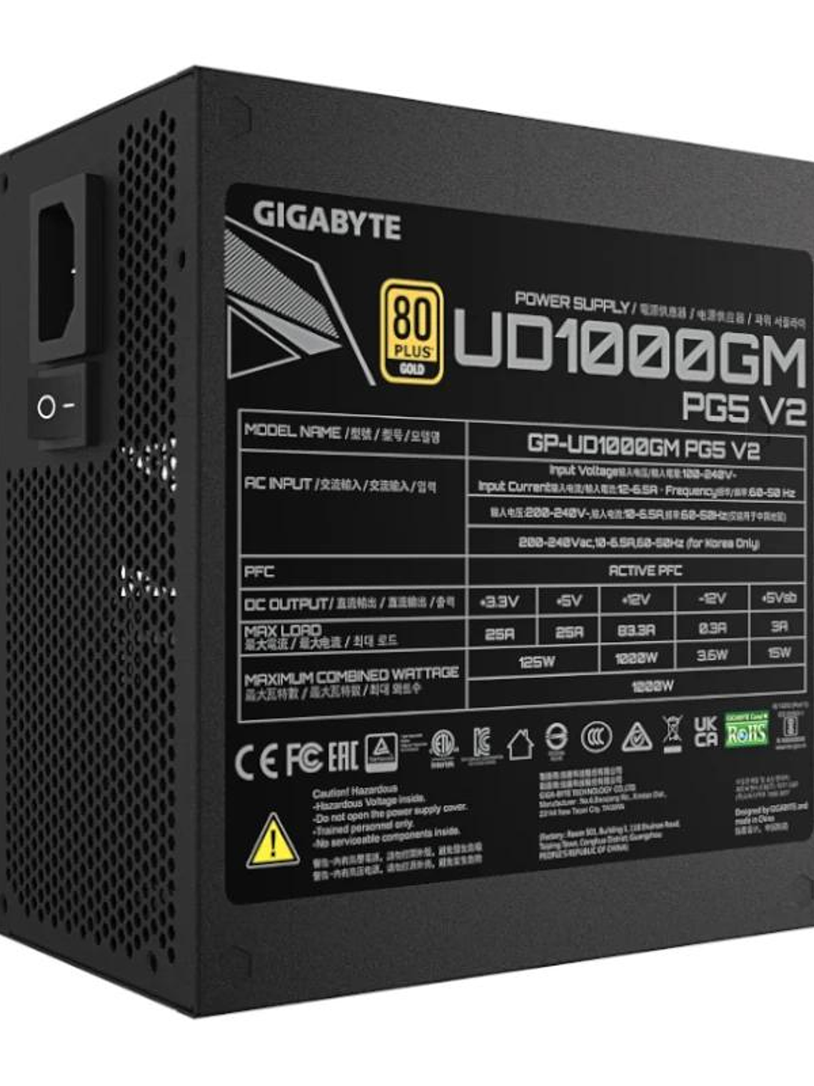 Gigabyte Fuente Alimentación GP-UD1000GM PG5 V2 3