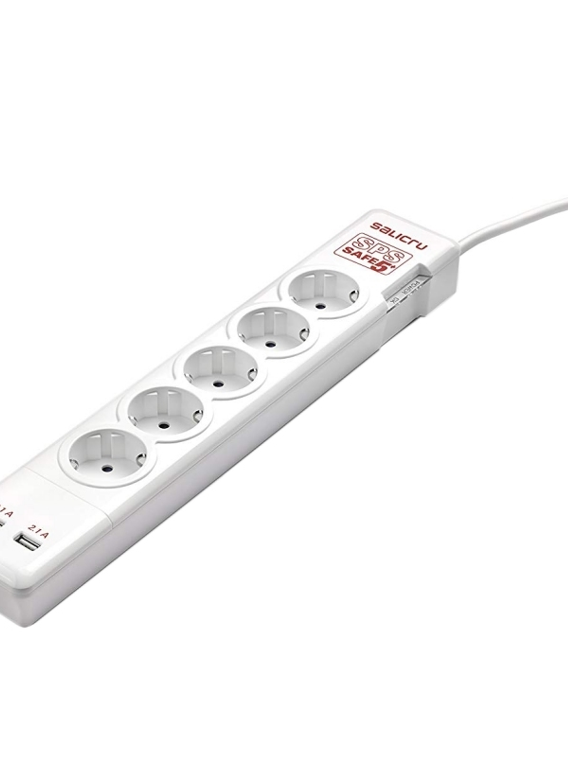 Salicru SPS SAFE 5+ Regleta con Protección 5 Tomas 1