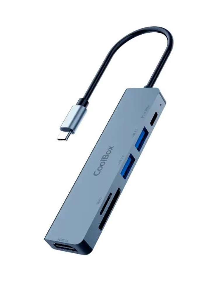 Coolbox MINIDOCK C61 USB-C PD/2USB-A/SD/MSD/HDMI4K 1