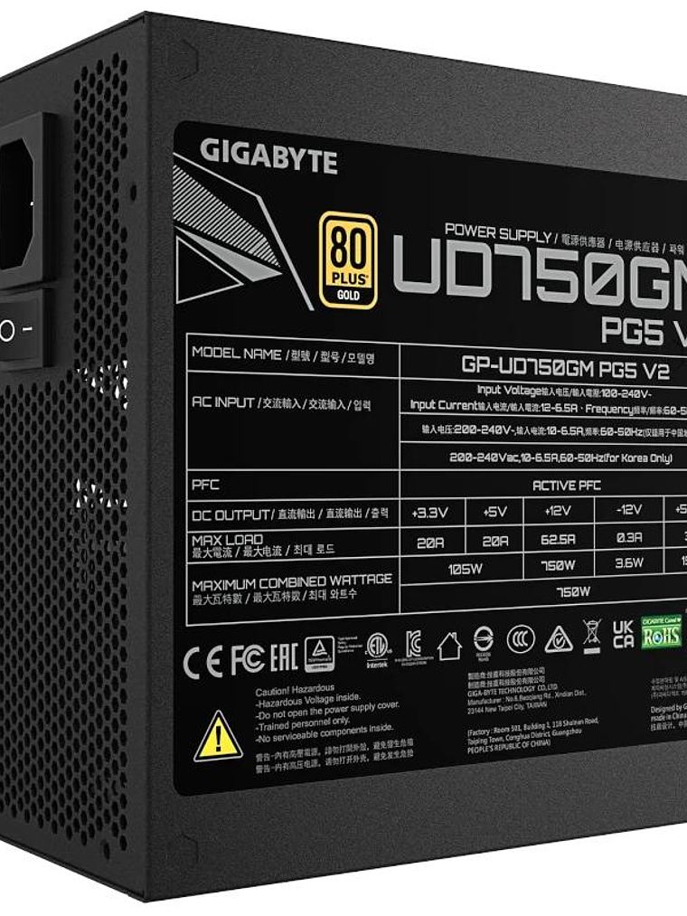 Gigabyte Fuente Alimentación GP-UD750GM PG5 V2 4