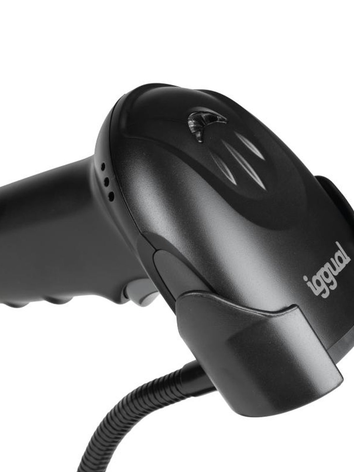 iggual Lector código barras 2D USB gatillo soporte 3