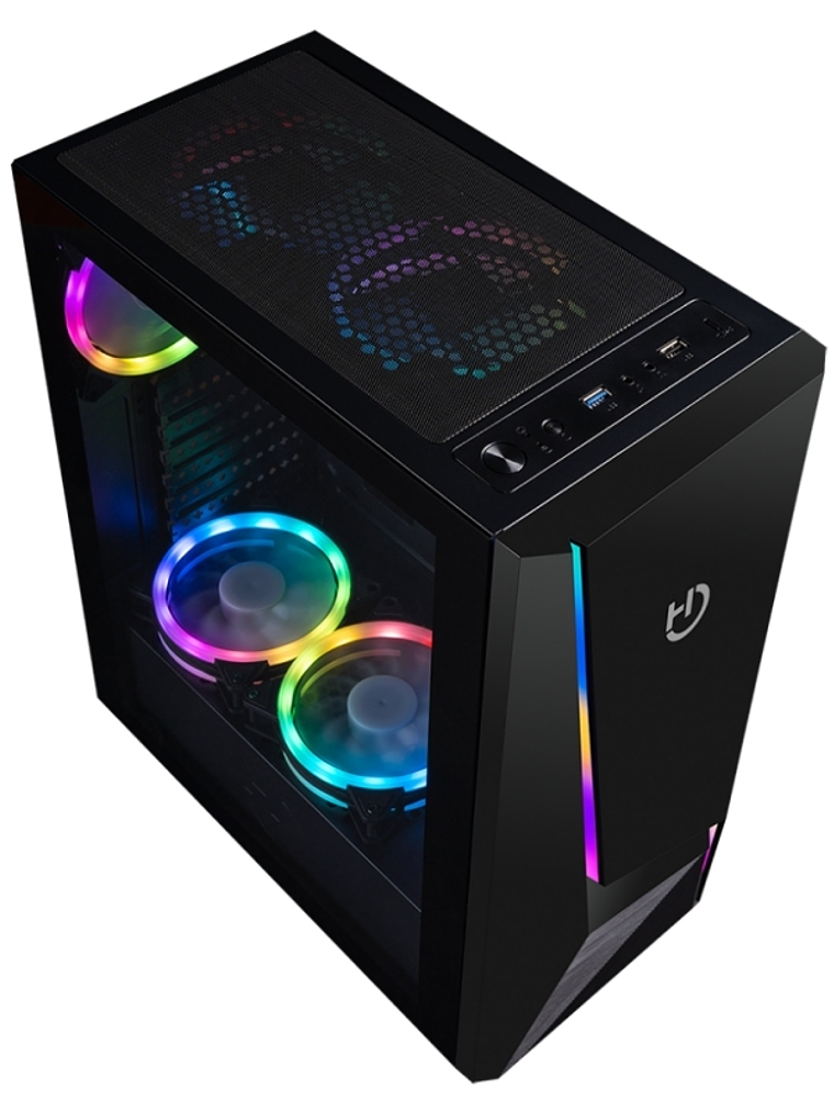 Hiditec Semitorre V20 PRO ARGB CRISTAL TEMPLADO 3