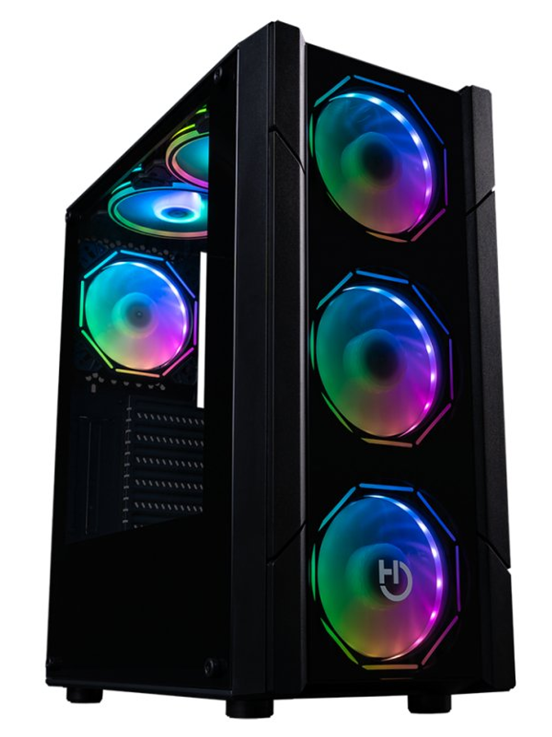 Hiditec Semitorre V30 PRO ARGB CRISTAL TEMPLADO 2