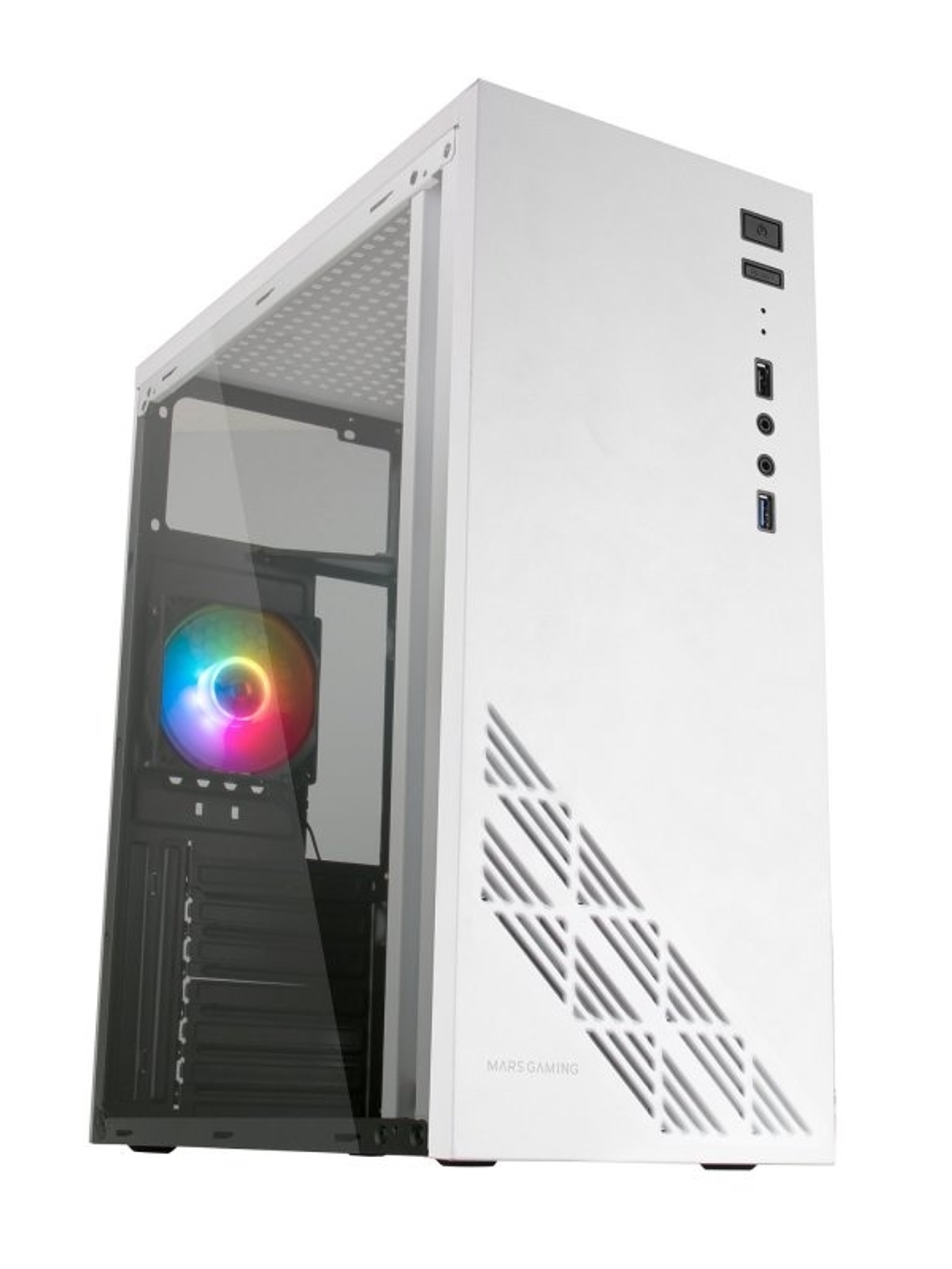 MARS GAMING Semitorre MC100W 1X Frgb White 1