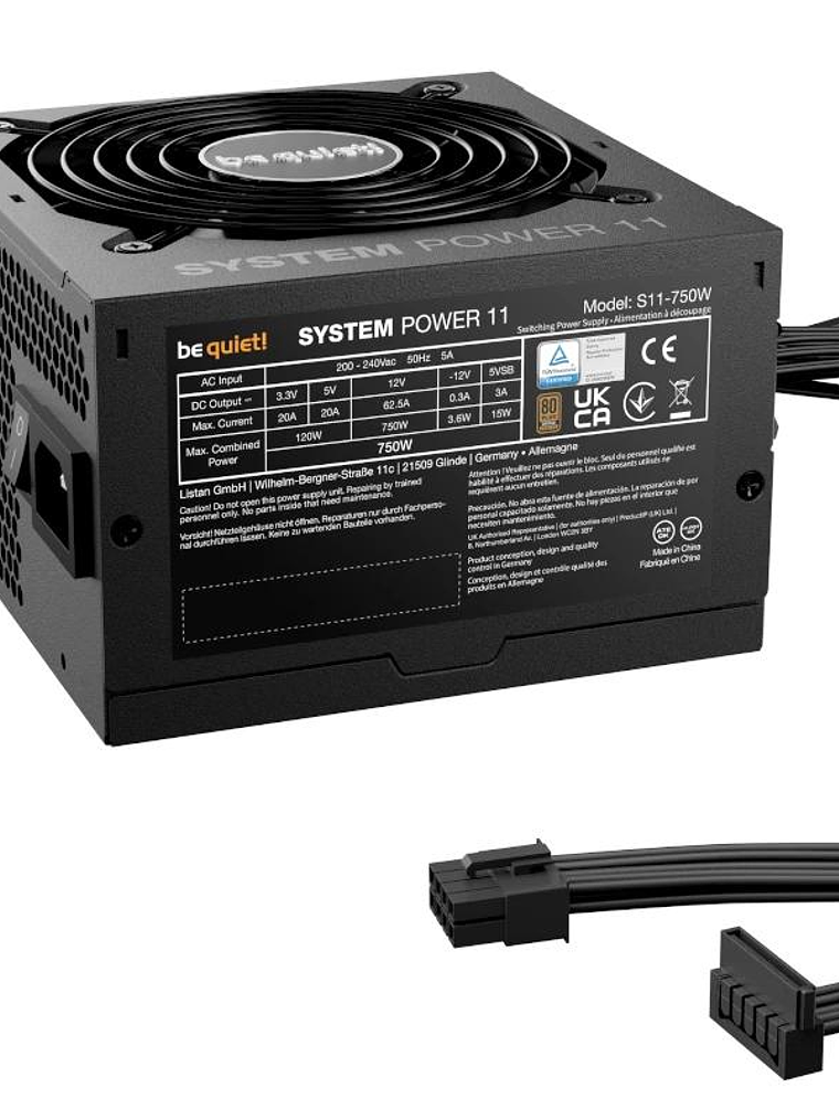 be quiet! Fuente SYSTEM POWER 11 750W 20+4 pin ATX 3