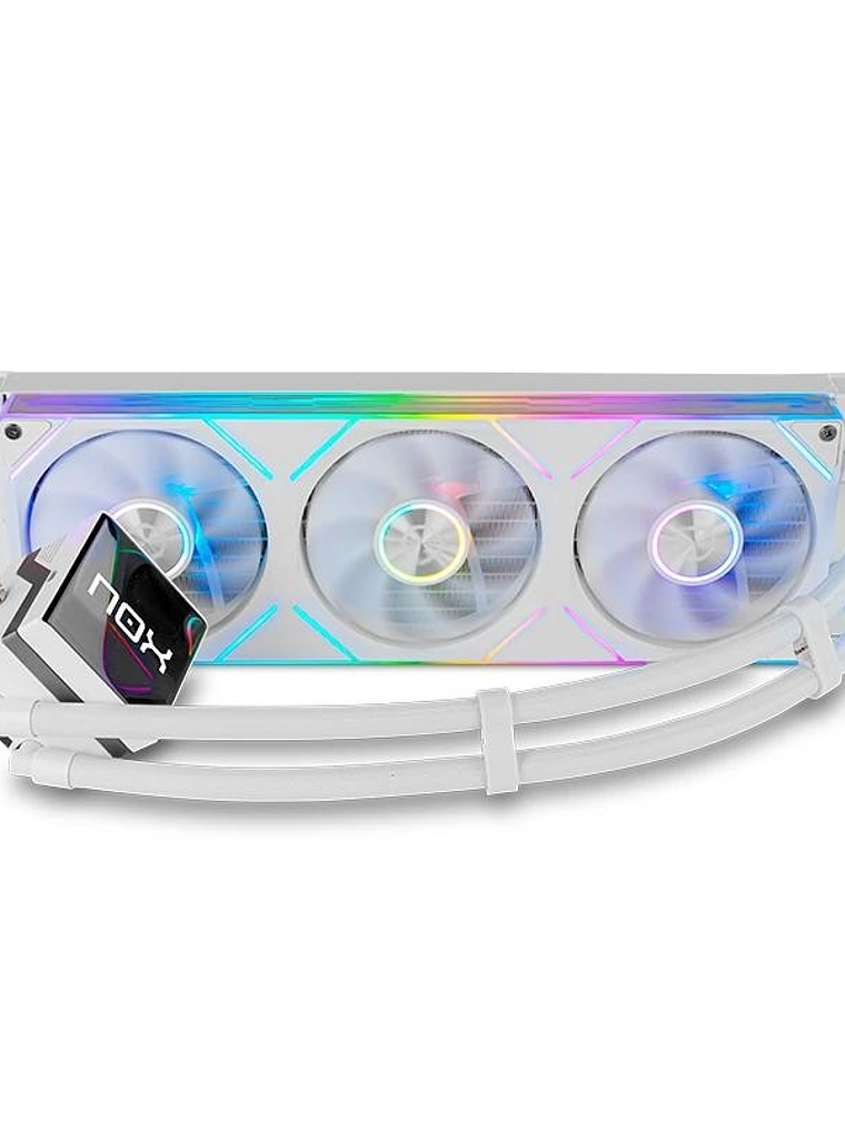 Nox Vent. HUMMER M-360 LCD Kit RL Mag ARGB Blanco 1