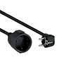 Nanocable Cable Alim. Alargador schuko negro 3 M - Miniatura 1