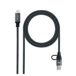 Nanocable Cable USB3.2 100W USB-C+A/USB-C 3 M