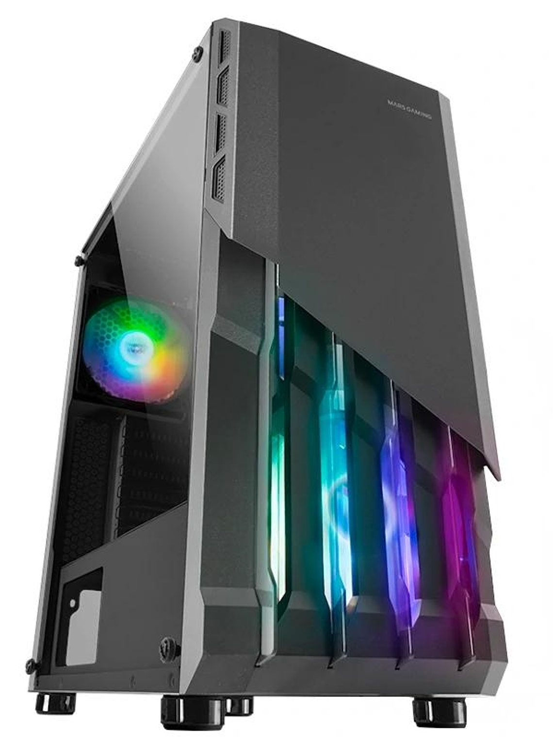 MARS GAMING  CAJA MC-X2 ATX METAL FRONT BLACK 1