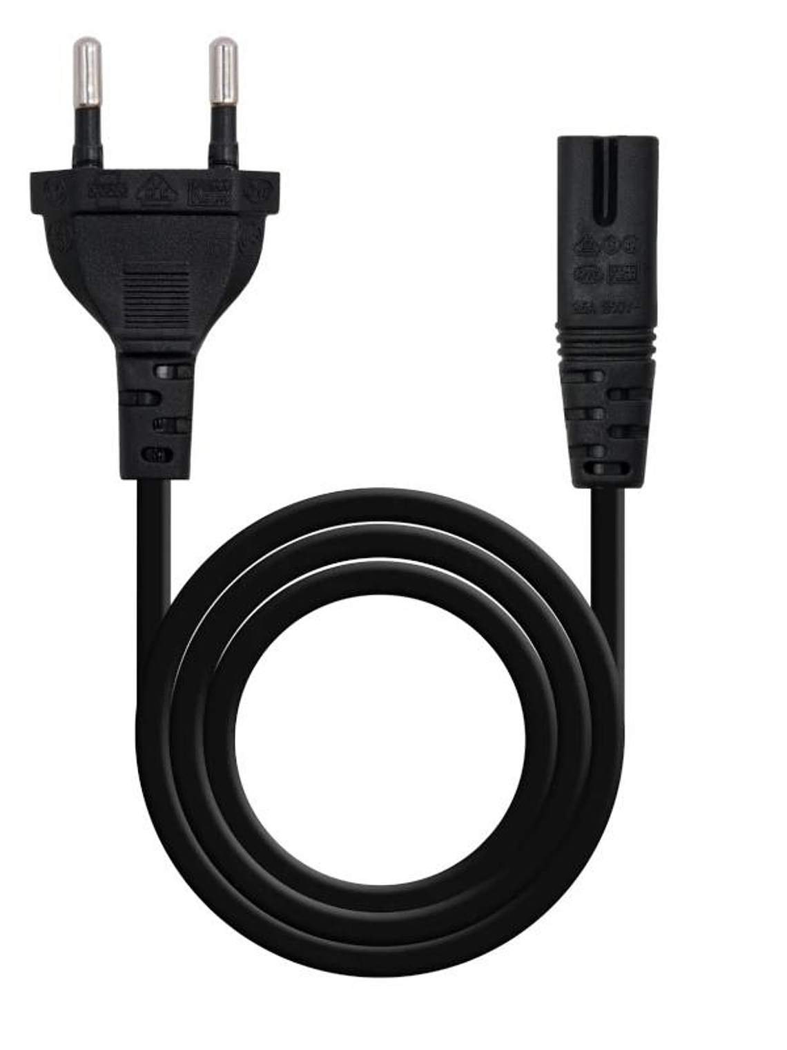 Nanocable Cable Alim. Forma 8 CEE7/16/M-C7/H, 3M 1