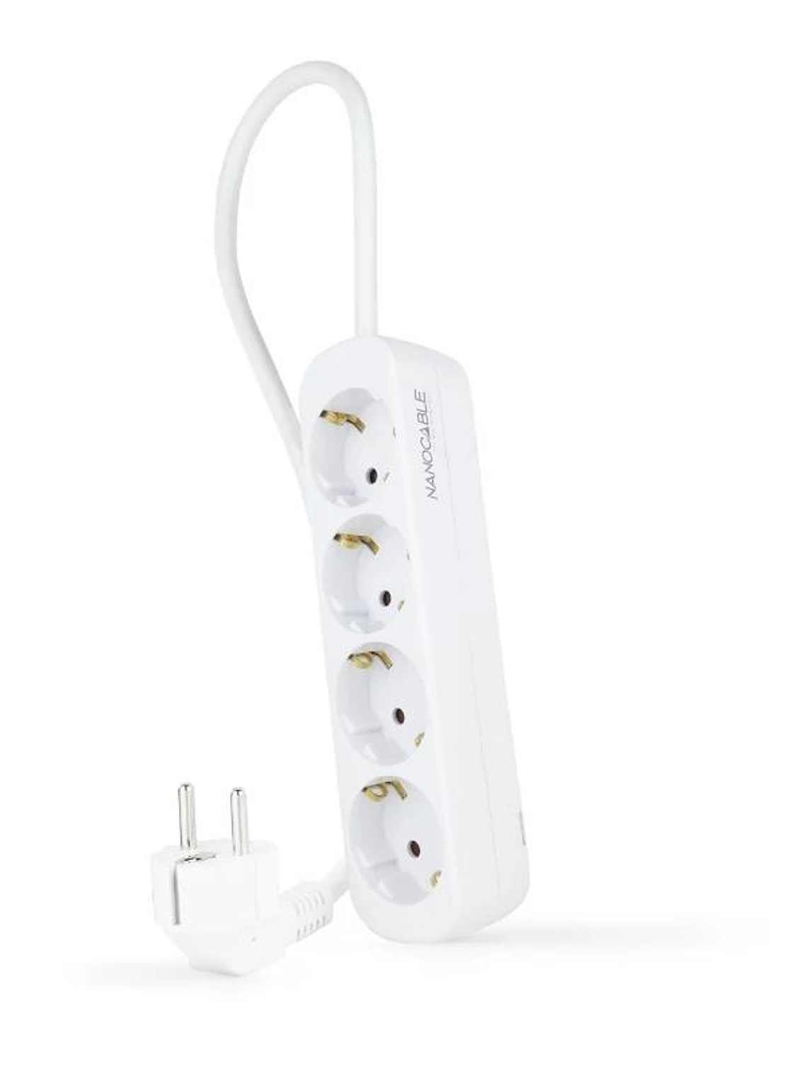 Nanocable Regleta de Enchufes 4 Tomas 1.4 m Blanco 1