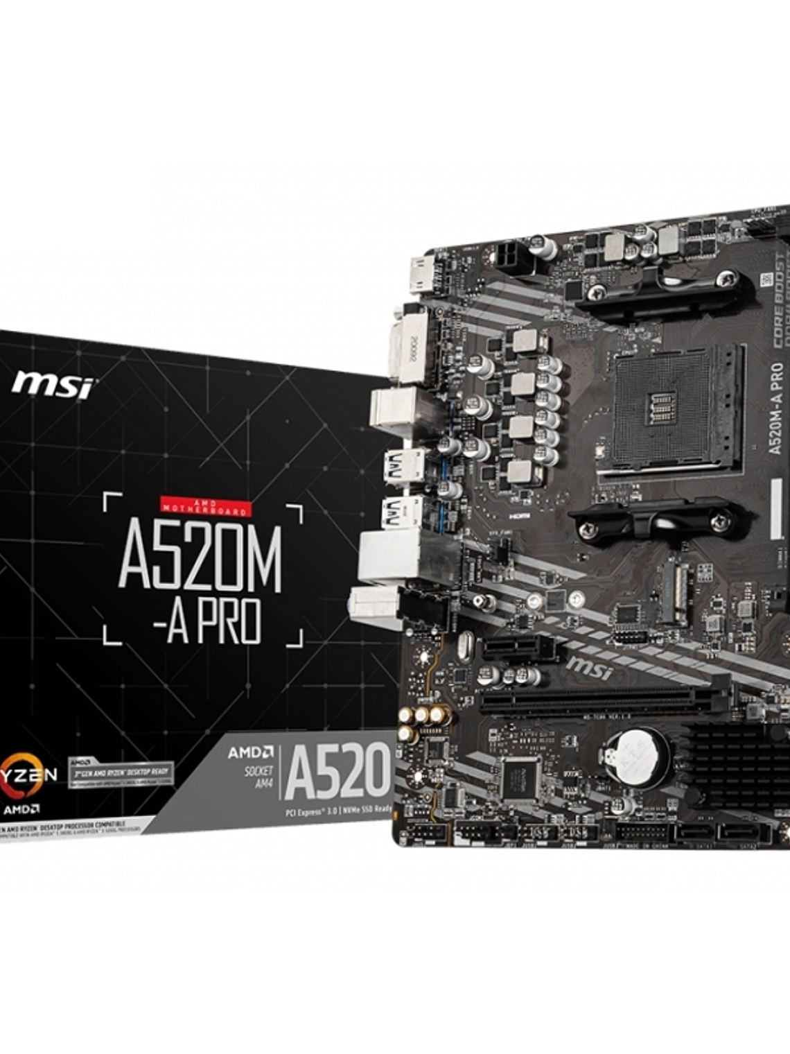 MSI Placa Base A520M-A PRO mATX AM4 1