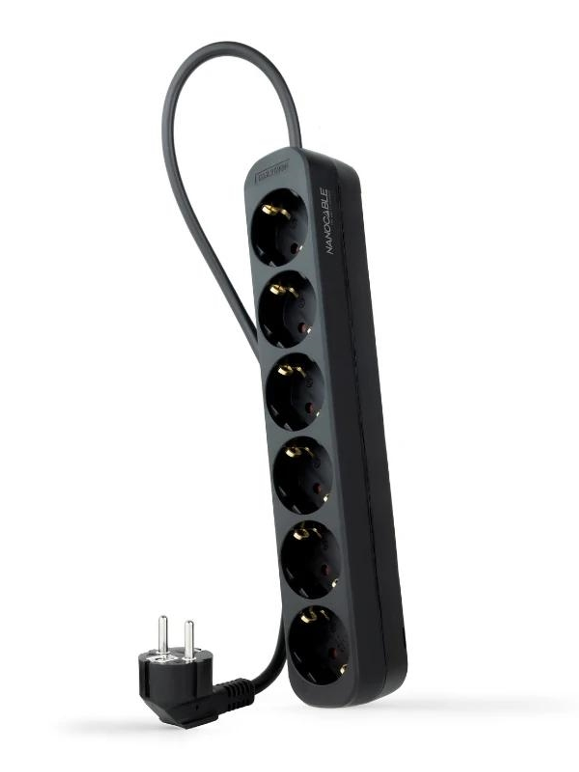 Nanocable Regleta de Enchufes 6 Tomas 1.4 m Negro 1