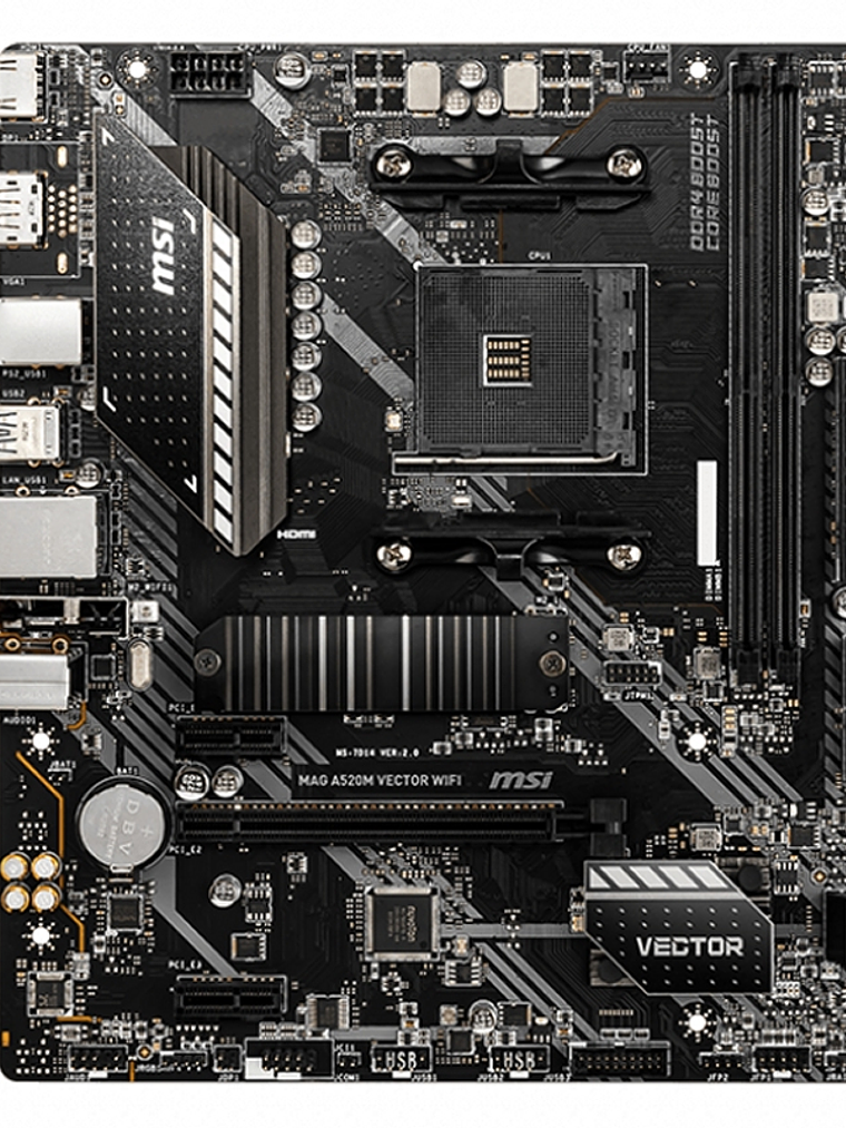 MSI Placa Base MAG A520M VECTOR WIFI mATX AM4 2