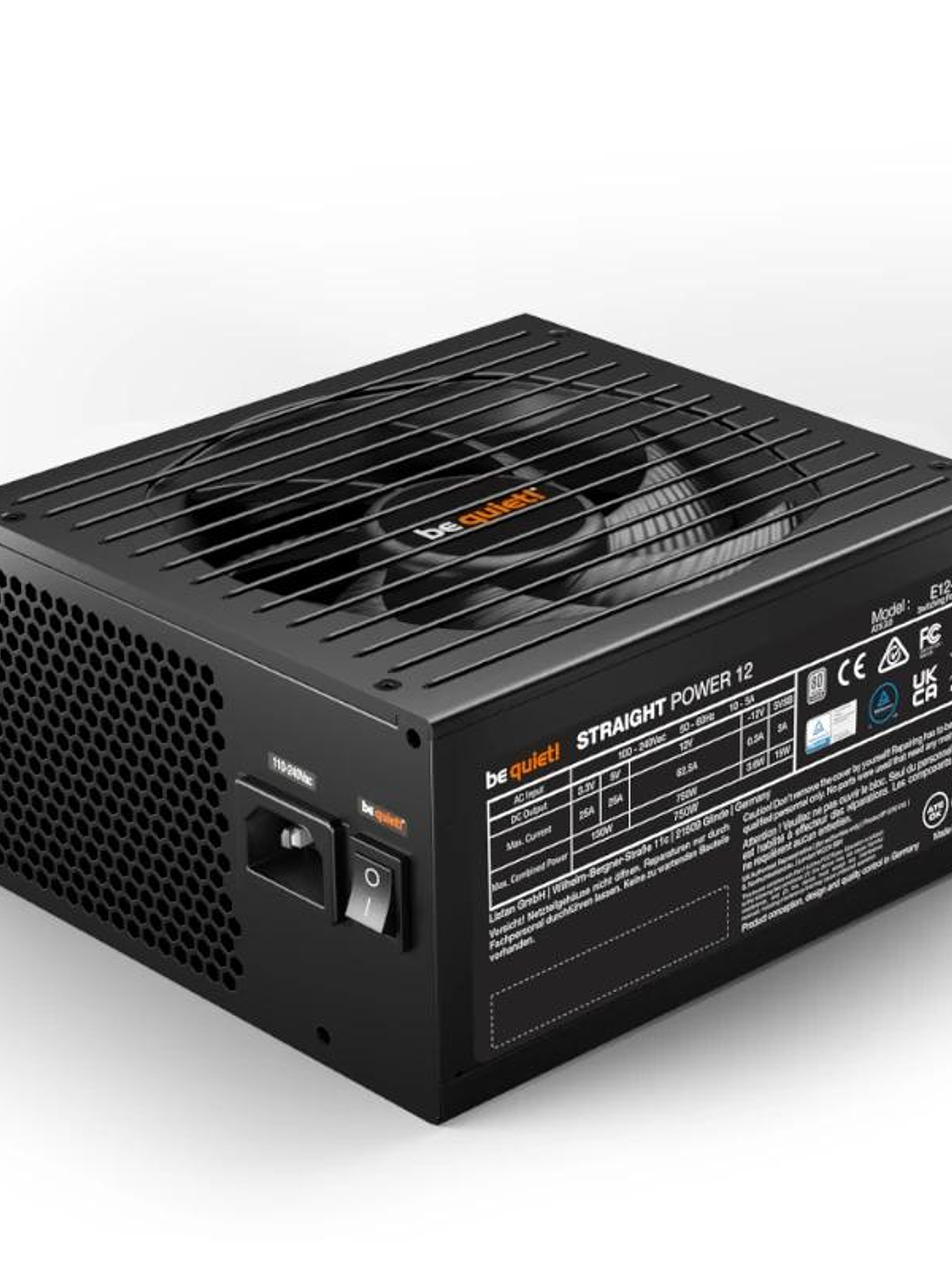 be quiet! Fuente Straight Power12 750W 20+4 P ATX 3