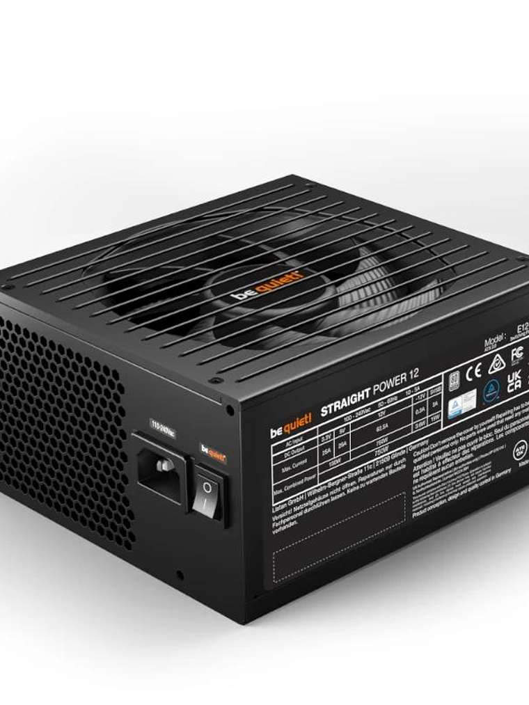 be quiet! Fuente Straight Power12 750W 20+4 P ATX 3