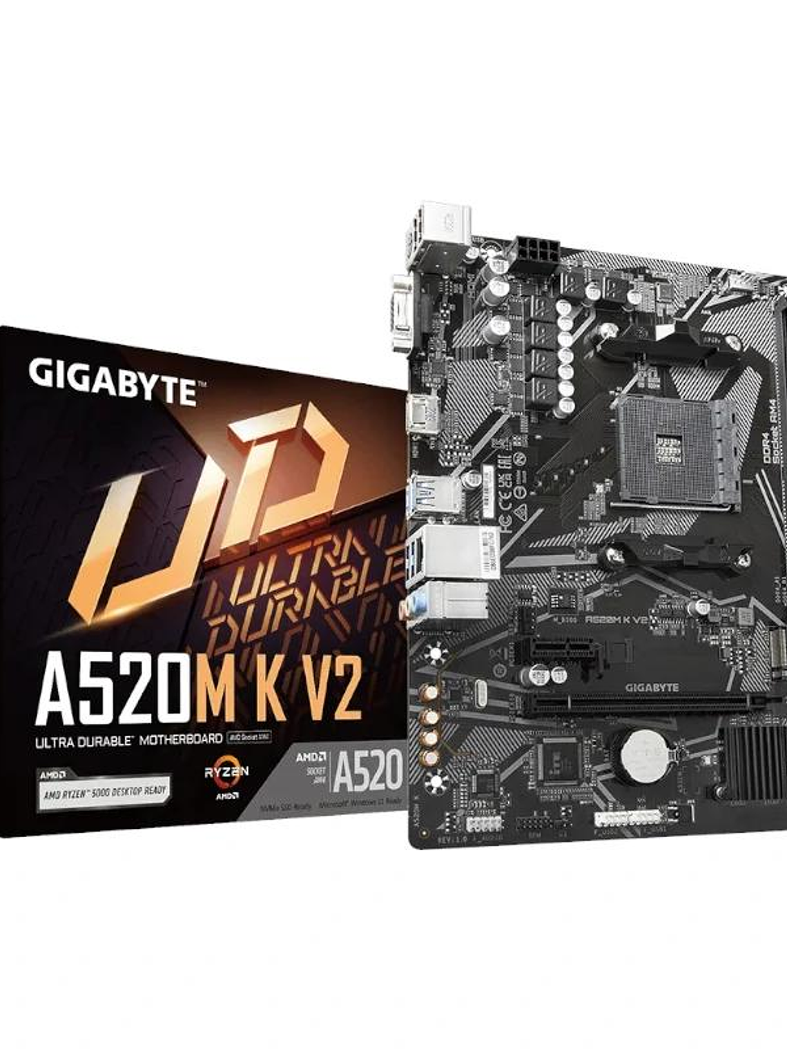 Gigabyte Placa Base A520M K V2 mATX AM4 3