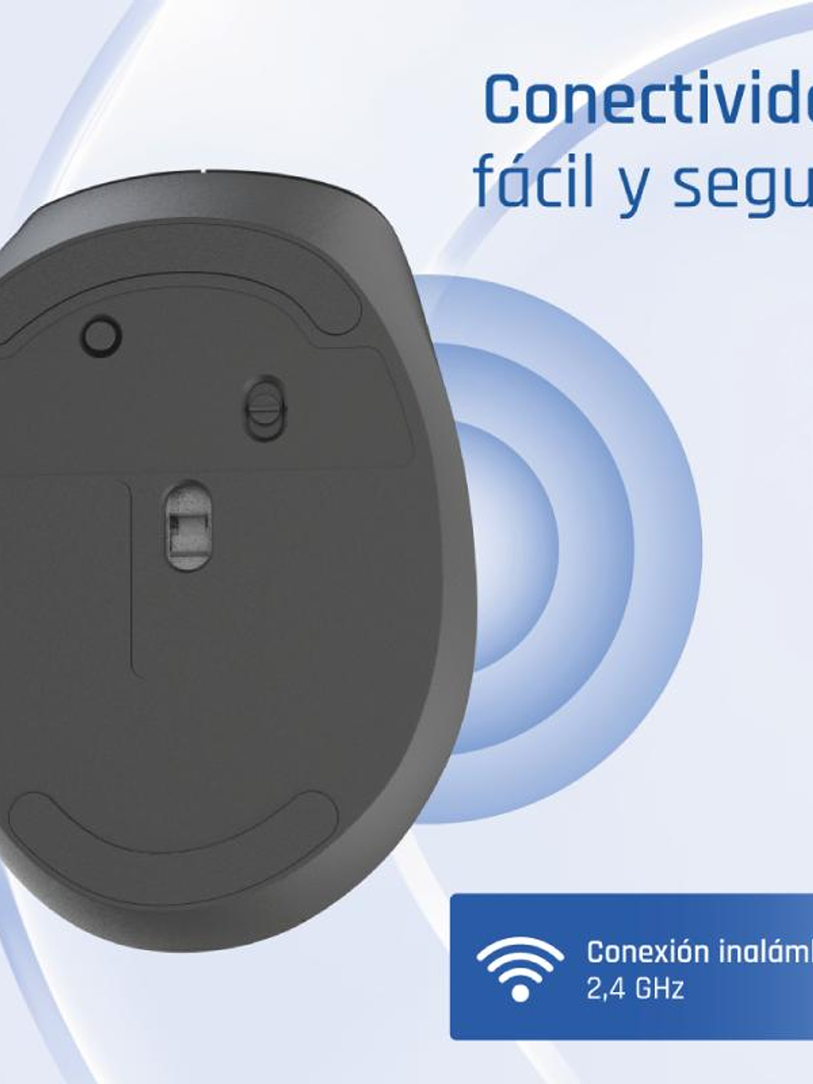 iggual Ratón inalámbrico ERGO-SILENT-6D 1600DPI 1