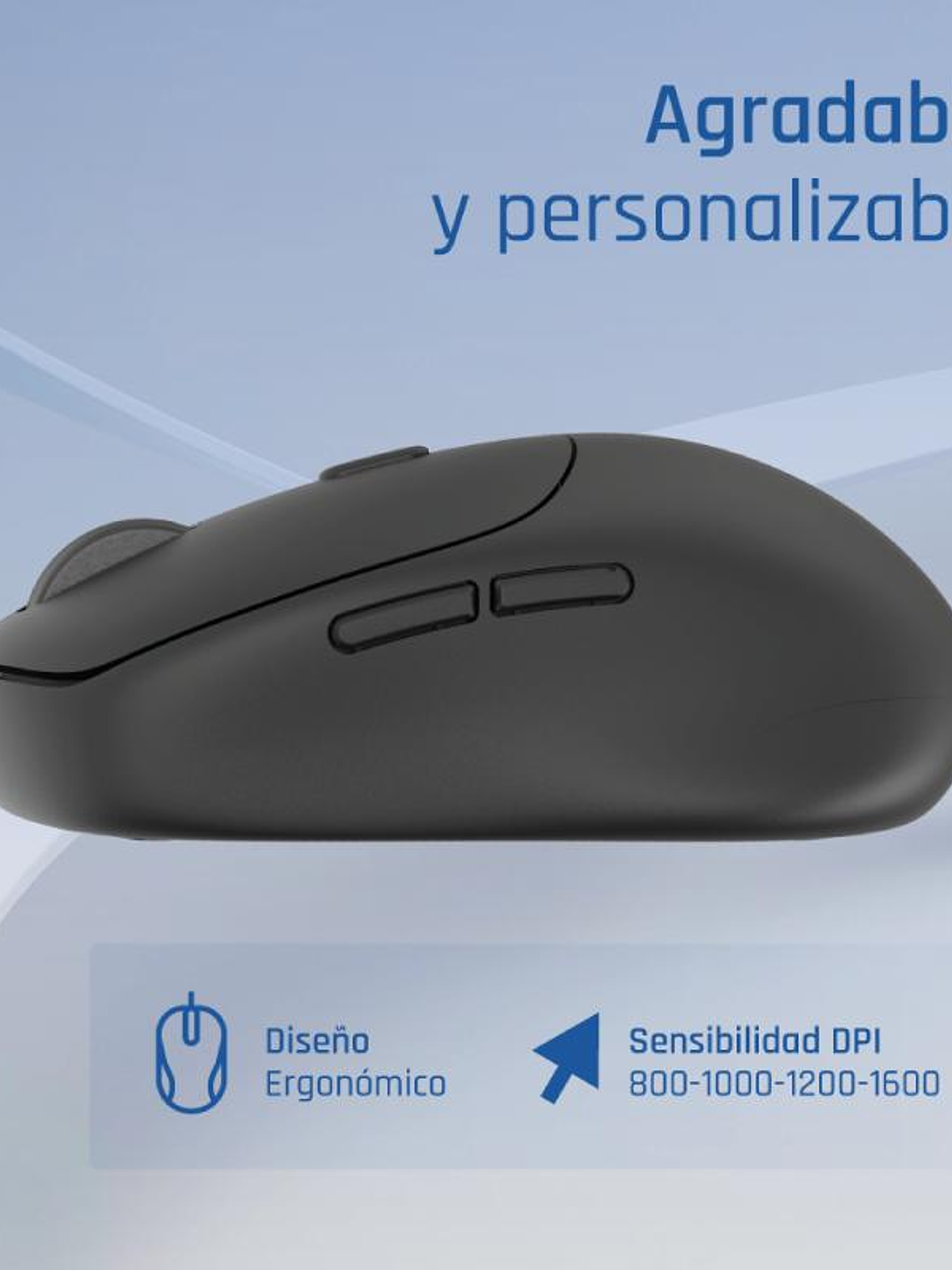 iggual Ratón inalámbrico NANO-OFFICE-6D 1600DPI 2