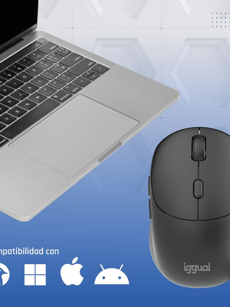 iggual Ratón inalámbrico NANO-OFFICE-6D 1600DPI 3
