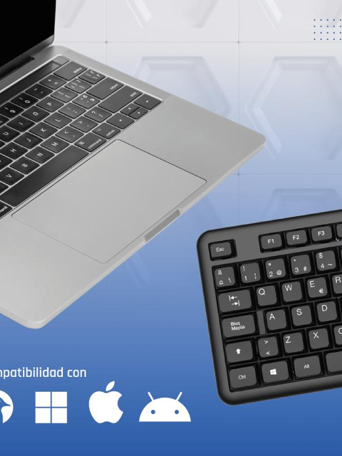 iggual Teclado USB estándar CK-OFFICE-105T negro 3