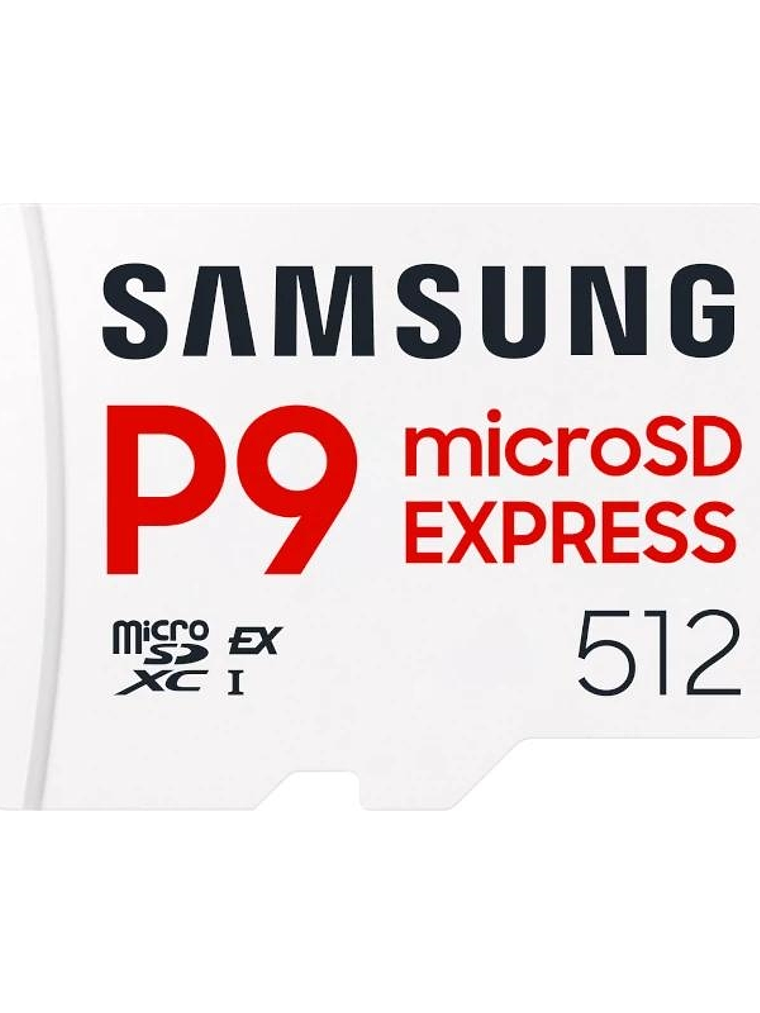 Samsung MicroSDHC P9 Express 512GB V30, A1 800MBs 1