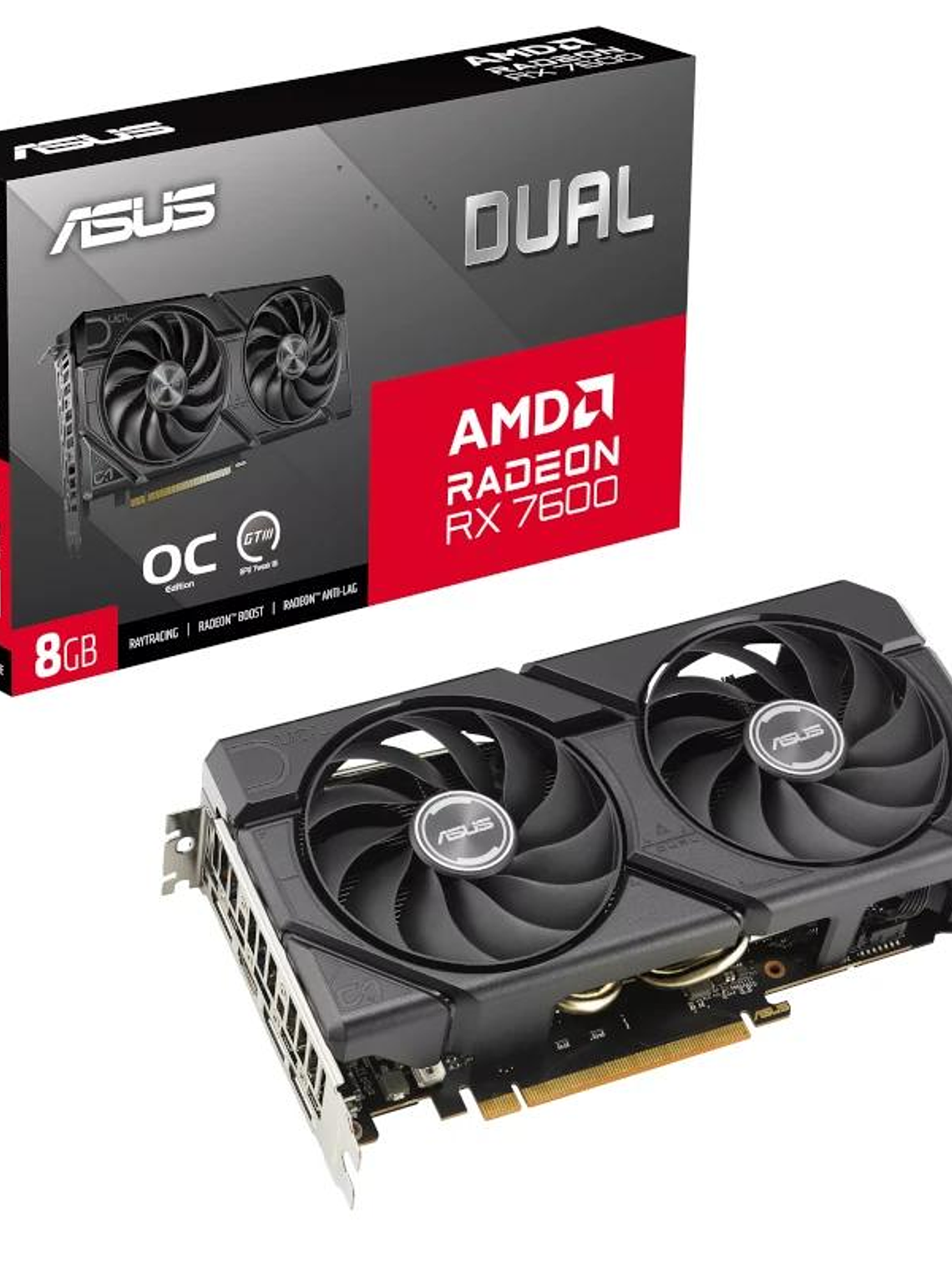 ASUS VGA AMD DUAL RX 7600 O8G EVO 8GB DDR6 3