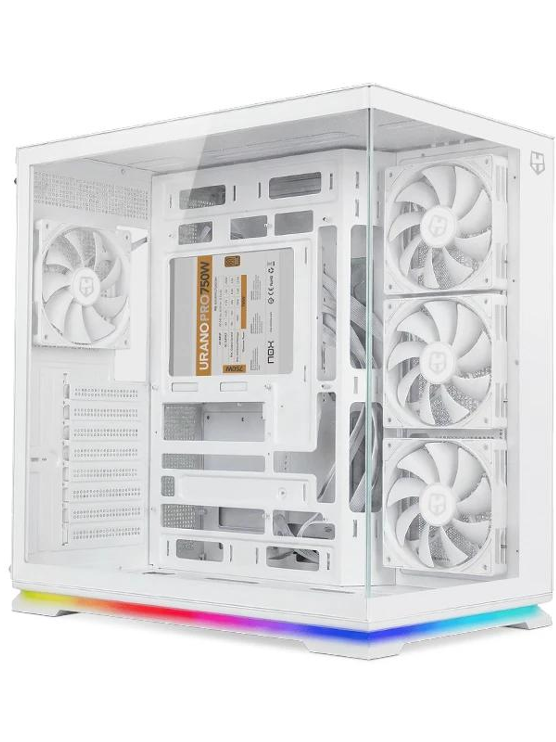 NOX Semitorre ATX HUMMER GALAXY ARGB Blanca 2