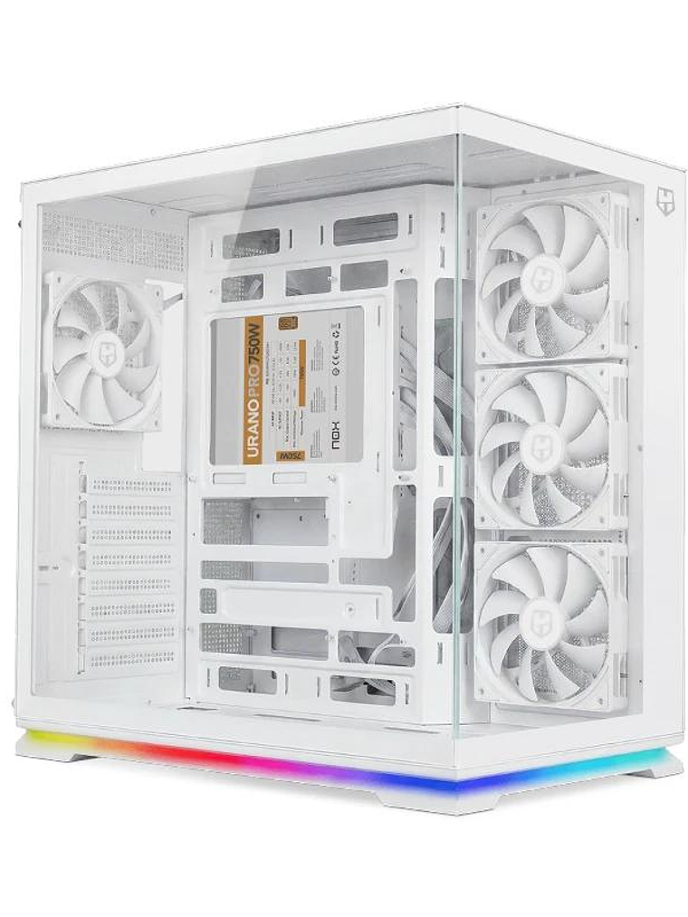 NOX Semitorre ATX HUMMER GALAXY ARGB Blanca 2