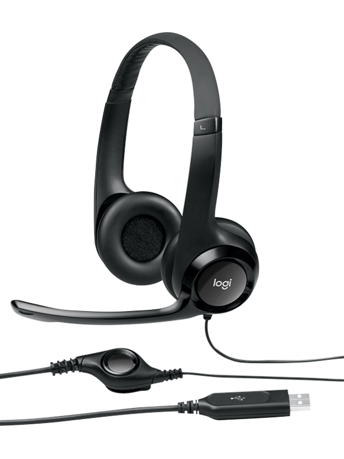 Logitech Auricular+Mic H390 USB Negro 4