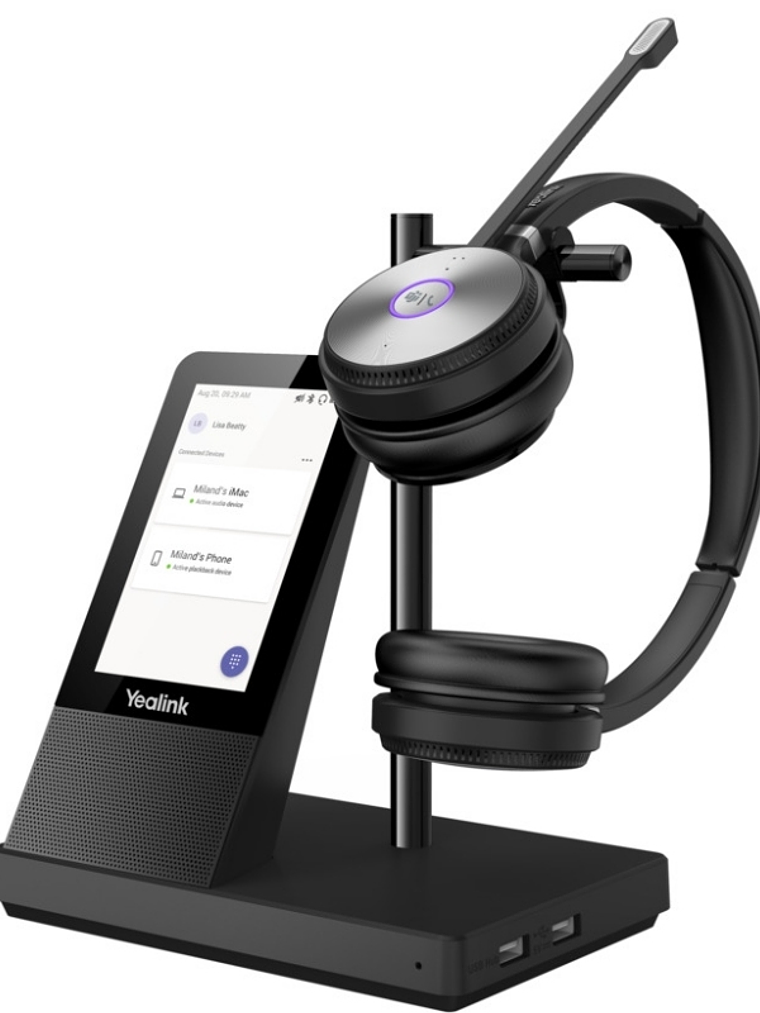 YEALINK WH66 Dual Teams Aur. inalámbrico y base 1