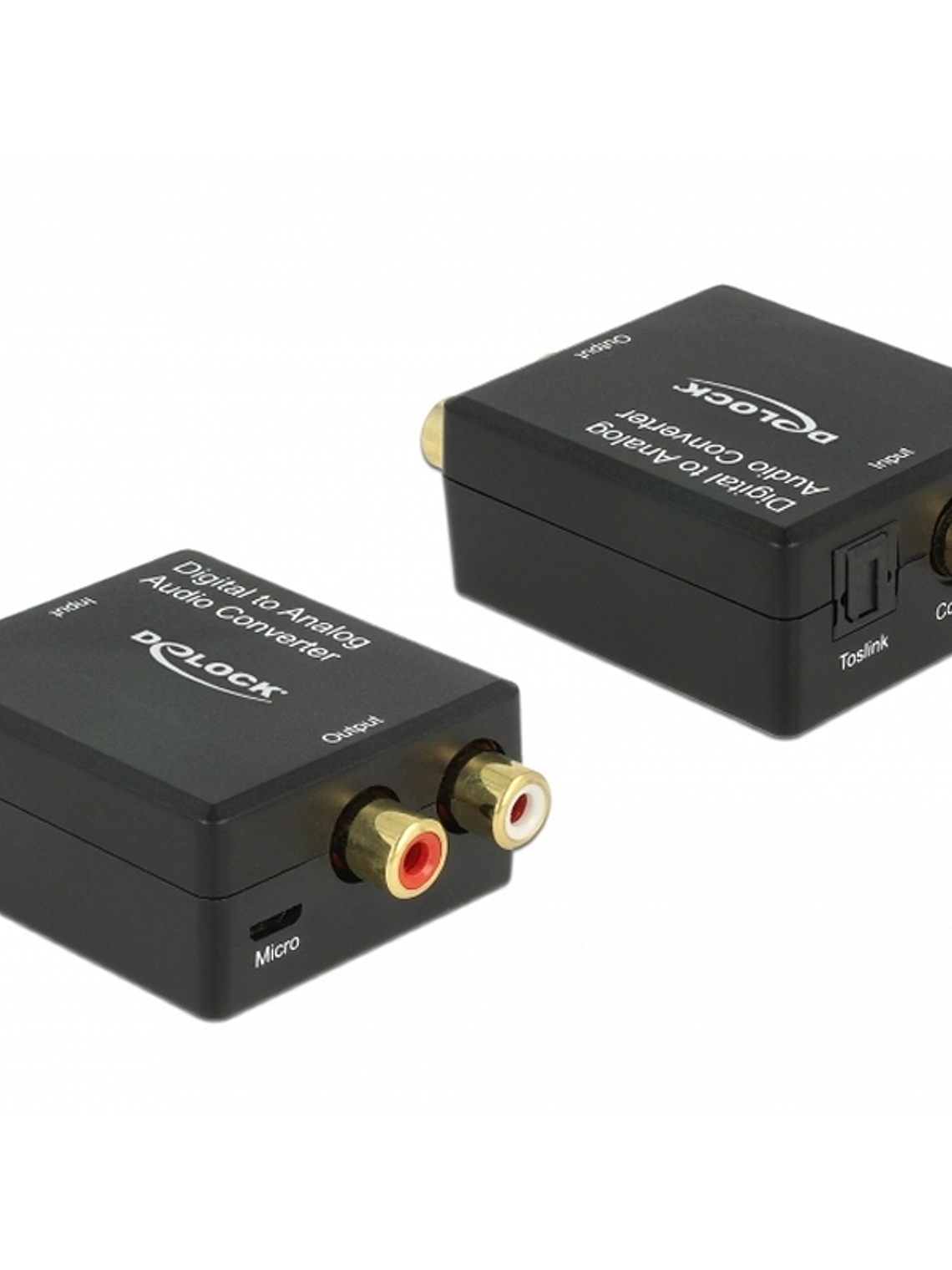 Delock Convertidor de audio Digital Toslink a RCA 1