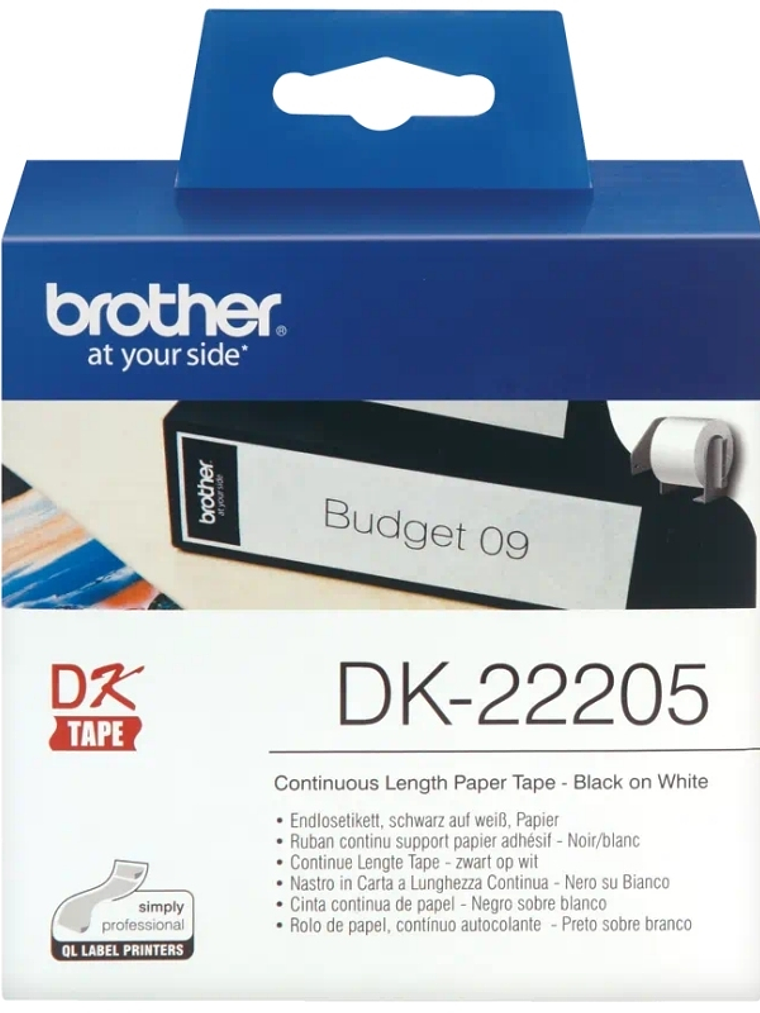 Brother Cinta DK22205 Papel Térmico continuo 62mm 1
