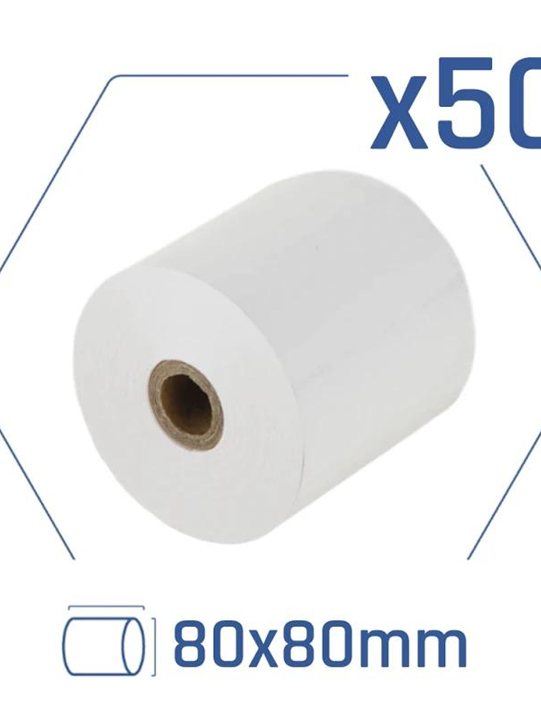 iggual Caja 50 rollos papel térmico sin BPA 80x80 2
