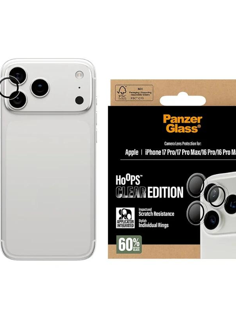 PanzerGlass Camera Prot. iPhone 16-17Pro/Max Trans 2