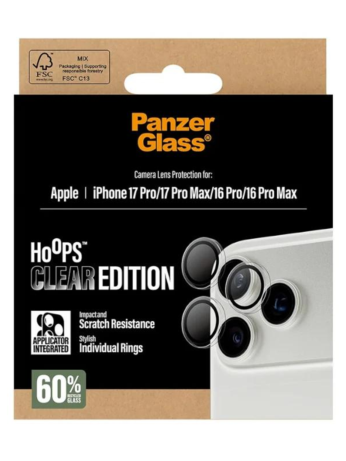 PanzerGlass Camera Prot. iPhone 16-17Pro/Max Trans 4