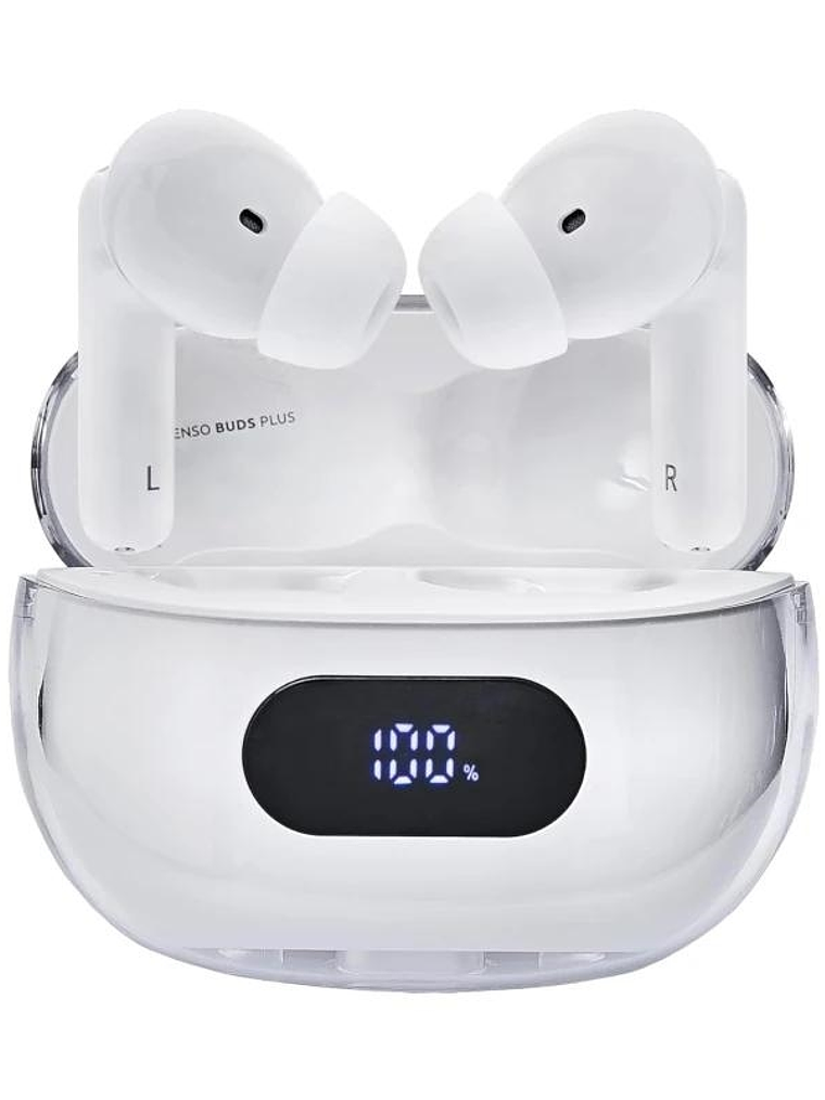 Intenso | Buds Plus Auriculares TWS ANC+ENC| Blanc 1