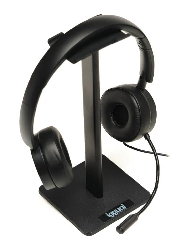 iggual Soporte para auriculares SA22 negro 3