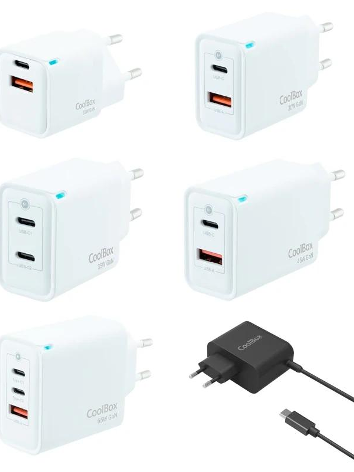 COOLBOX PACK 12 CARGADORES GAN2 + EXPOSITOR 2