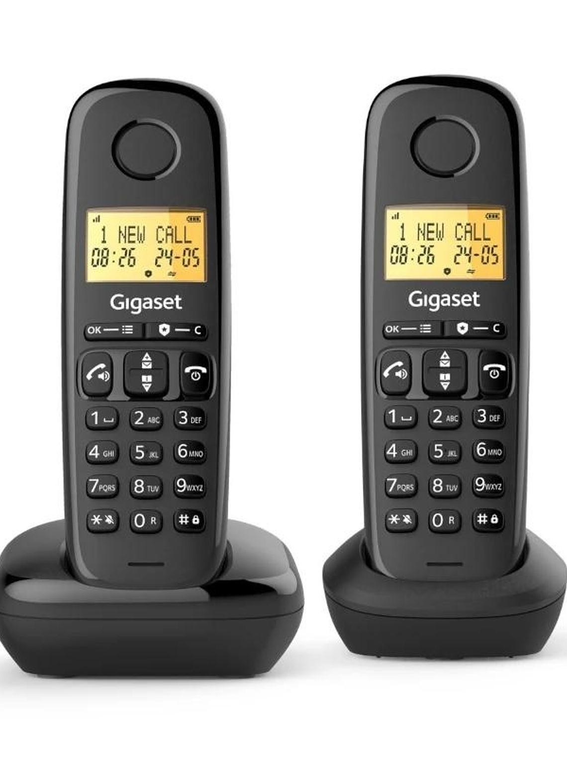 Gigaset Basic 100 Inalámbrico DECT Negro Duo 1
