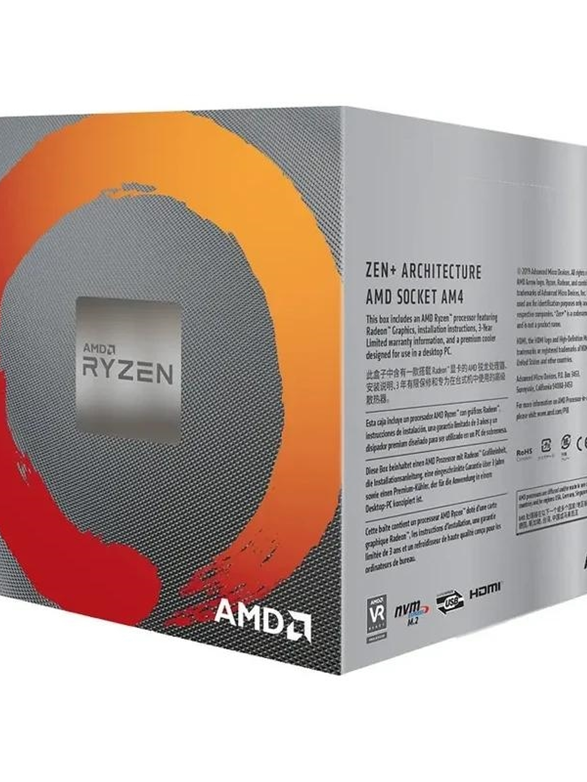AMD RYZEN 5 3400G 3.7GHz 6MB 4 CORE AM4 BOX+Disipa 1