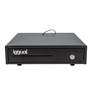 iggual Cajón Portamonedas IRON-15 37cm 4+8 negro