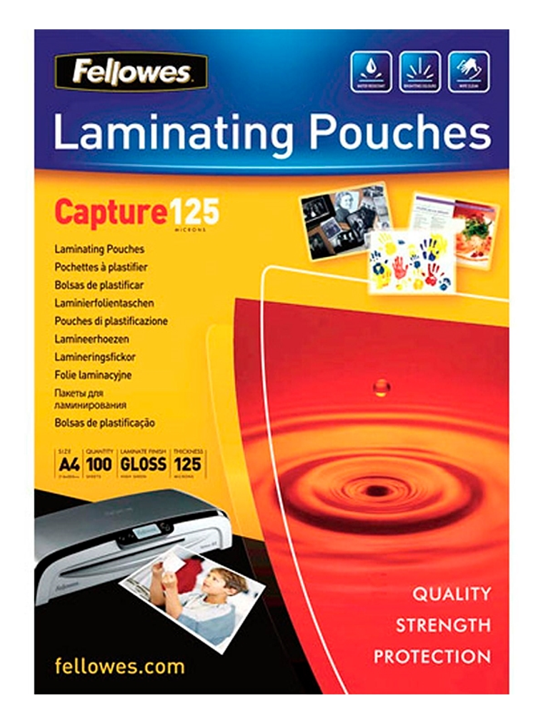 Fellowes Pack 100 Fundas Plastificar A4 1