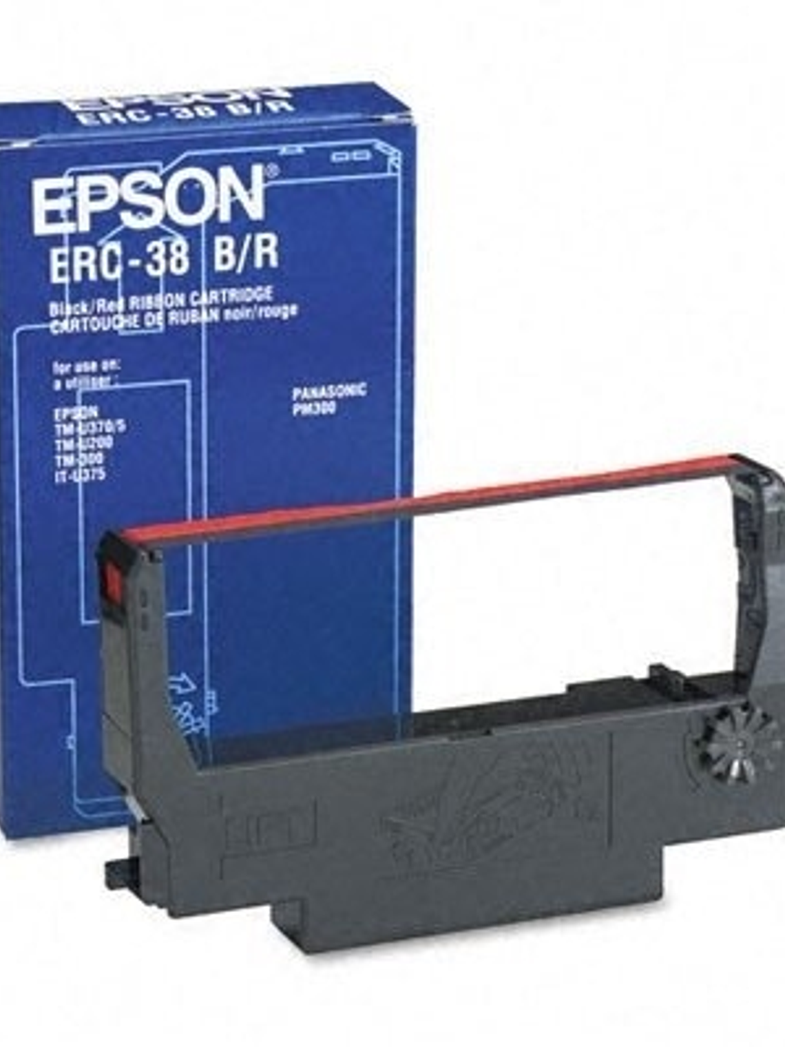 Epson Cinta ERC-38BR Negro/Rojo TMU200/U300 1