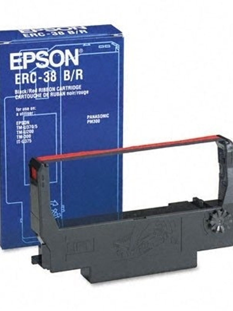 Epson Cinta ERC-38BR Negro/Rojo TMU200/U300 1