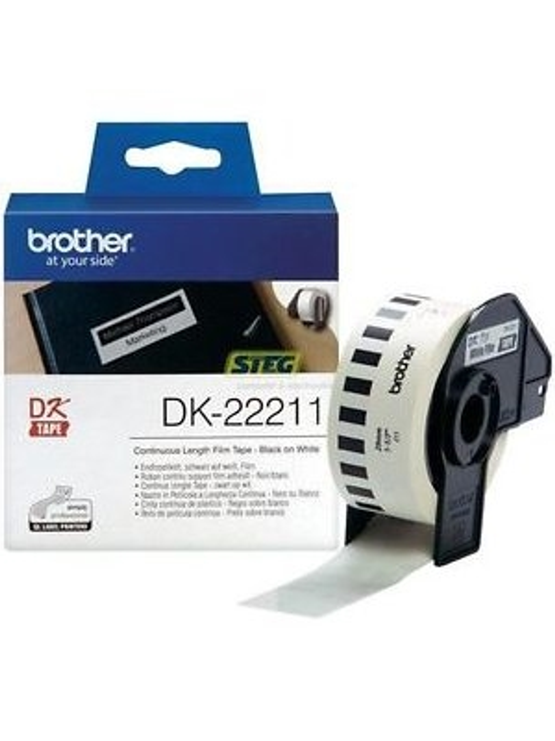 Brother Cinta de película plástica (blanca) 29mm 1